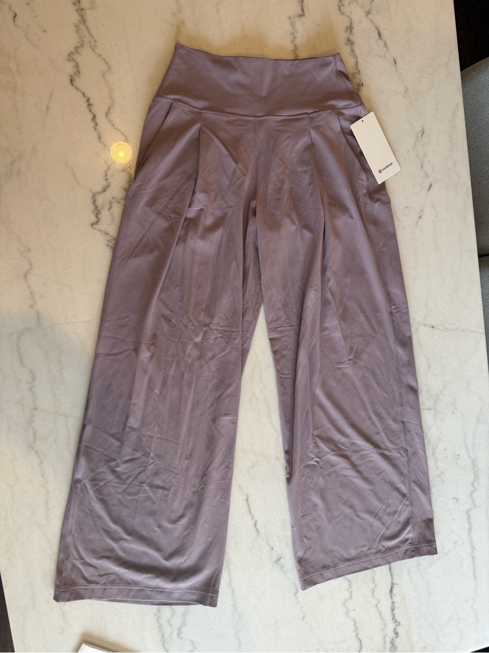 lululemon athletica Wide Leg High-Rise Lavender Pants NWT